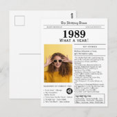 1989 Newspaper Birthday  ポストカード (正面/裏面)