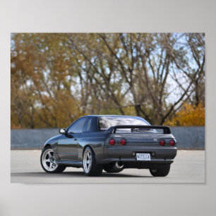 1989 NISSAN SKYLINE R32 GT-R Poster ポスター