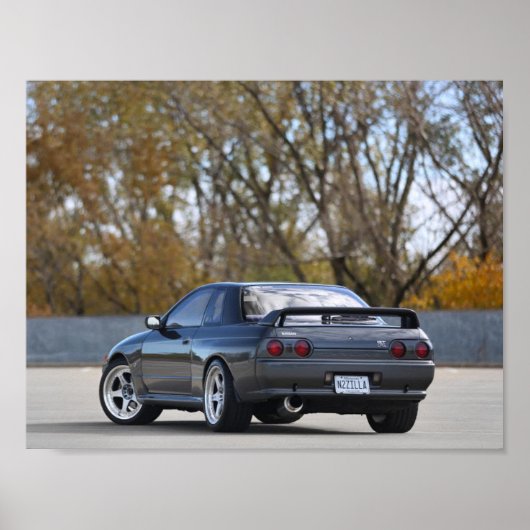 1989 NISSAN SKYLINE R32 GT-R Poster ポスター (正面)