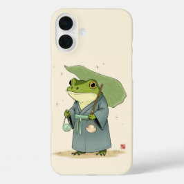 198.カエルとその息子 iPhone 16 PLUSケース