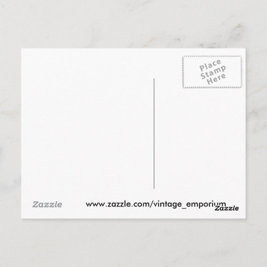 198.カラスとピッチャーのはがき ポストカード (裏面)