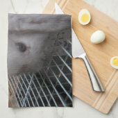 198.ドレスを着たウサギ キッチンタオル (四つ折り)