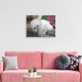 198.ドレスを着たウサギ キャンバスプリント (インサイチュ (リビング))