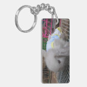 198.ドレスを着たウサギ キーホルダー (正面左)