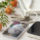 198.ドレスを着たウサギ キーホルダー (正面右)