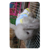 198.ドレスを着たウサギ マグネット (縦)