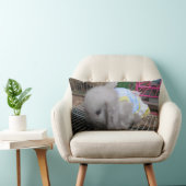 198.ドレスを着たウサギ ランバークッション (椅子)