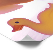 198.女の子とアヒル ポスター (角)