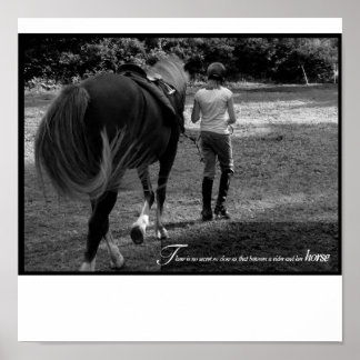 198.女の子と彼女の馬 ポスター