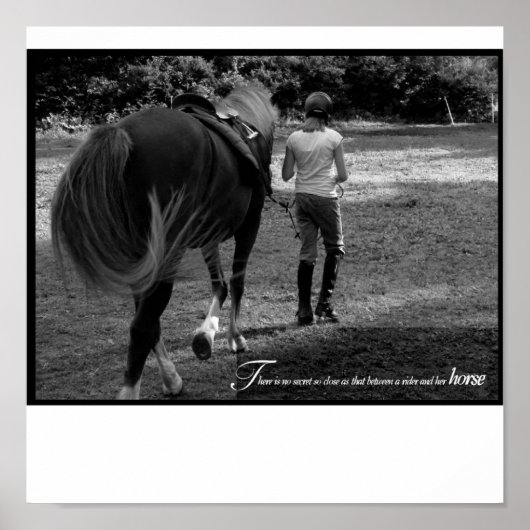 198.女の子と彼女の馬 ポスター (正面)