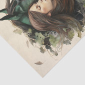 198.女の子と彼女の馬 薄葉紙 (詳細)