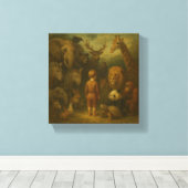 198.子どもと国静か国 キャンバスプリント (インサイチュ (ウッドフロア))