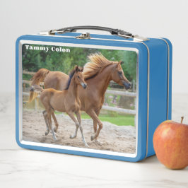 198.子女とお母さん メタルランチボックス