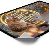 198.子猫とバニーとホーフランスのン ポスター (角)