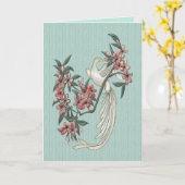 198.歌う鳥 カード (黄色い花)