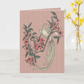 198.歌う鳥 カード (黄色い花)