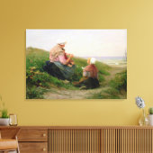 198.母親と小さな子供 キャンバスプリント (インサイチュ (リビング))