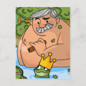 198.王様とカエル ポストカード (正面)