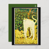 198.白い子猫 ポストカード (正面/裏面)