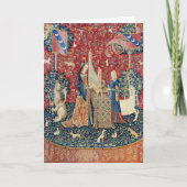 198.聞く婦人と一角獣 カード (正面)