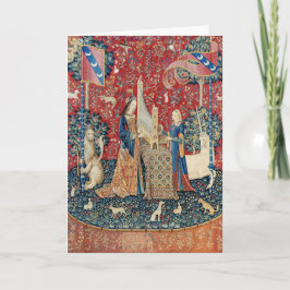 198.聞く婦人と一角獣 カード