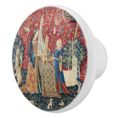 198.聞く婦人と一角獣 セラミックノブ (右)