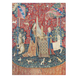 198.聞く婦人と一角獣 テーブルクロス