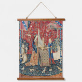 198.聞く婦人と一角獣 吊り下げ型タペストリー (正面)