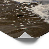 198.赤いの家ストライプ ポスター (角)