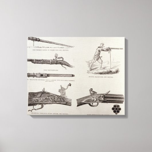 198.銃とその開発 キャンバスプリント (正面)