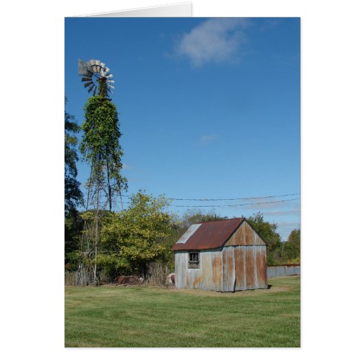198.風車と小屋 (正面)