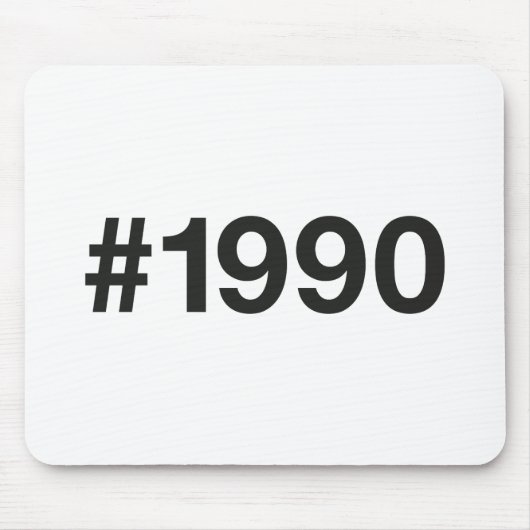 1990ハッシュタグ35誕生日記念日 マウスパッド (正面)