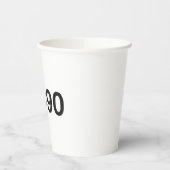 1990ハッシュタグ35誕生日記念日 紙コップ (左)