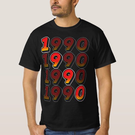 1990レトロデザイン Tシャツ (正面)
