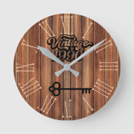 1990ヴィンテージアクリル製壁時計 ラウンド壁時計