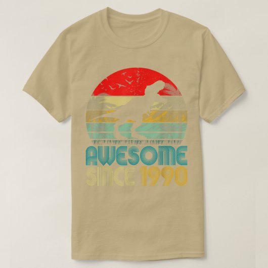 1990動揺して年の誕生日パーティーディノス以来 Tシャツ (デザイン正面)