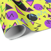 1990年のはっきりしたな幾何学的 ラッピングペーパー (ロールコーナー)