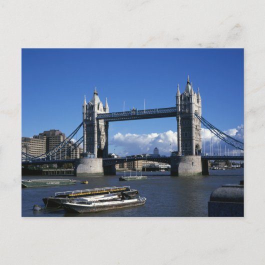 1990年のタワーブリッジの景色 ポストカード (正面)