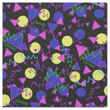 1990年のレトロの名前をカスタムするの生地