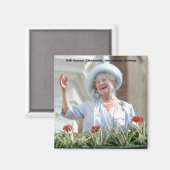 1990年の女王エリザベス女王 マグネット (正面/裏面)