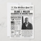 1990年カスタム新聞紙誕生日カード、トレンド シーズンカード (正面)