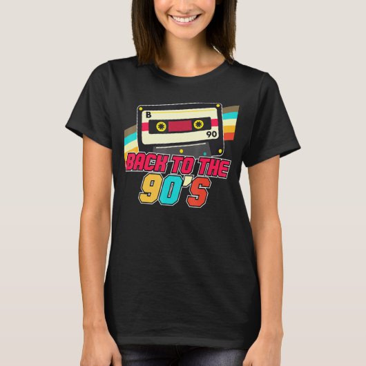 1990年代のコスチュームパーティーミックステープ90年代に戻る Tシャツ (正面)