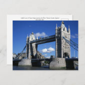 1990年代のタワーブリッジ ポストカード (正面/裏面)