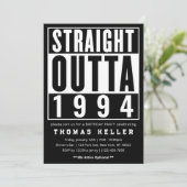 1990年代のヒップホップ誕生日パーティーへの招待 招待状 (スタンド正面)