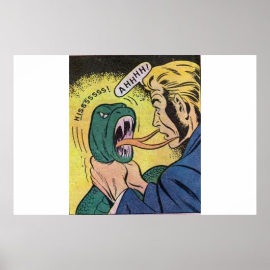 1990年代のホラーヴィンテージ漫画 |クラシックとレトロ ポスター (正面)