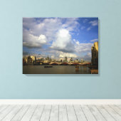 1990年代のロンドン市 キャンバスプリント (インサイチュ (ウッドフロア))