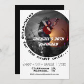 1990年代の音楽30thフォトバースデーパーティー 招待状 (正面/裏面)