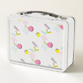 1990年代レトロメンフィス模様 メタルランチボックス (裏面)