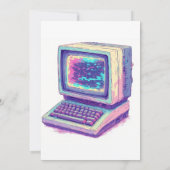 1990年代後半のヴィンテージCRTコンピューター - 2 招待状 (裏面)