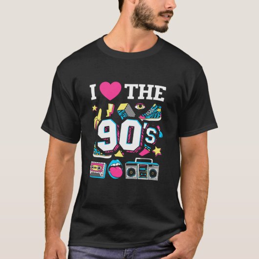 1990年代90年代ハート90年代 Tシャツ (正面)